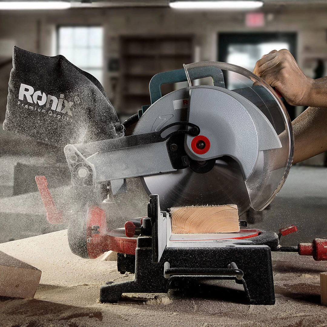Ronix 5101 Compound Miter Saw 225mm in use