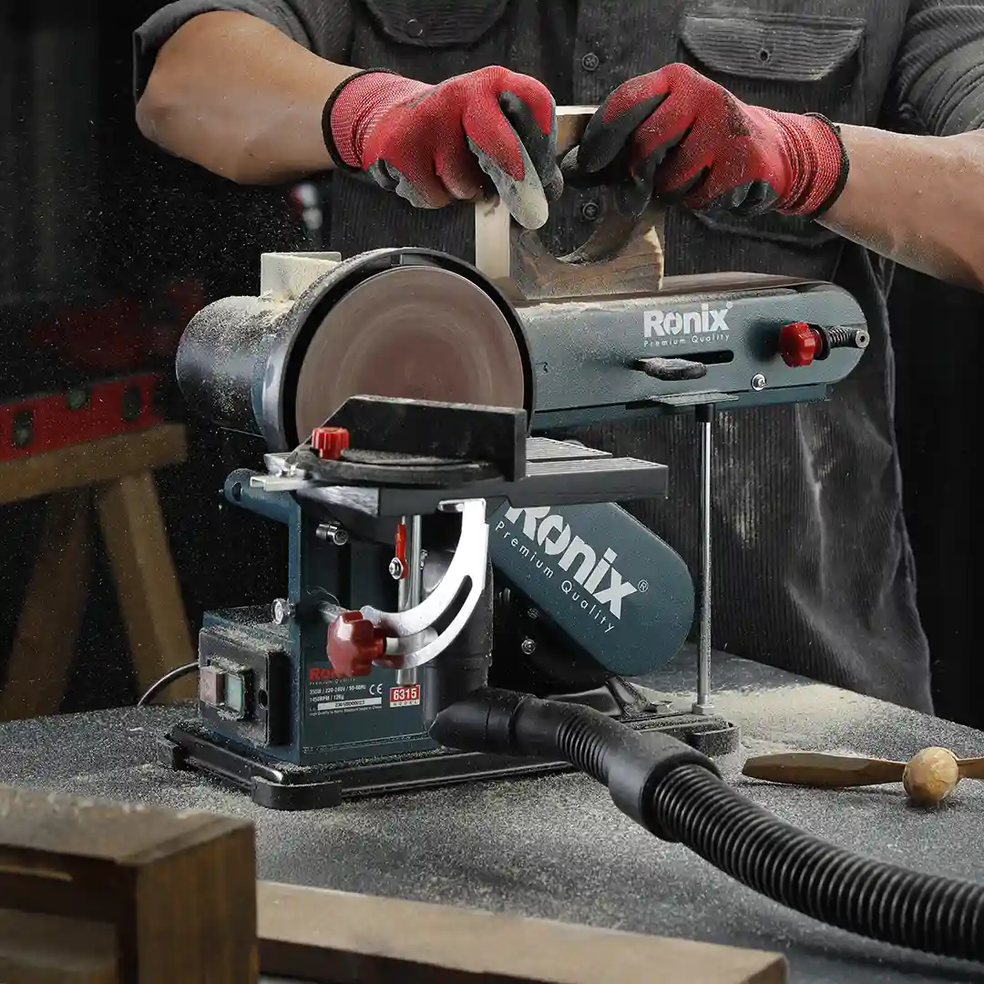 Belt and disc sander 350W 150 mm