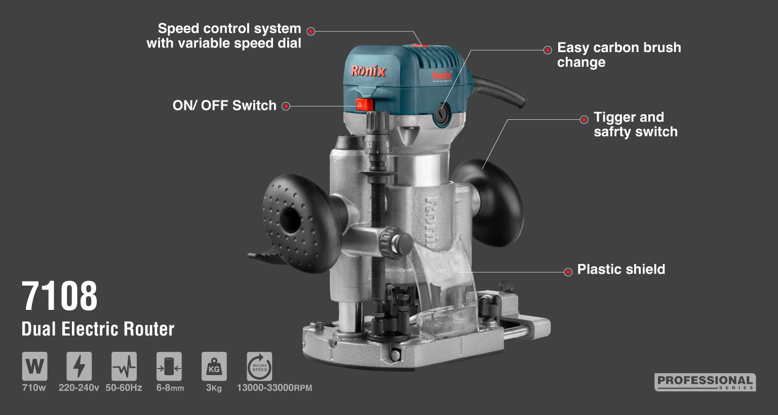Elektrikli freze makinesi – 710W – 6mm/8mm_details