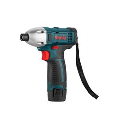 Ronix 8601 Cordless Impact Driver, DC 12V, Angled Left Side View
