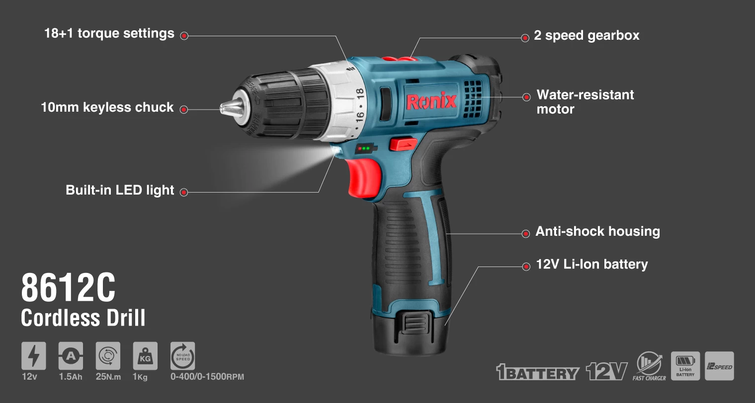 Cordless drill_details