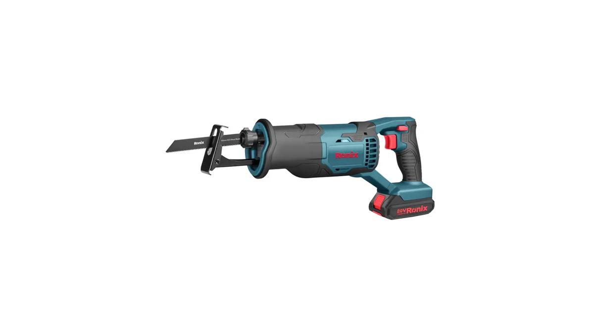 Ronix Model 8103K Cordless Reciprocating Saw with Lithium Battery Professional Portable Electric Handheld Mashine
