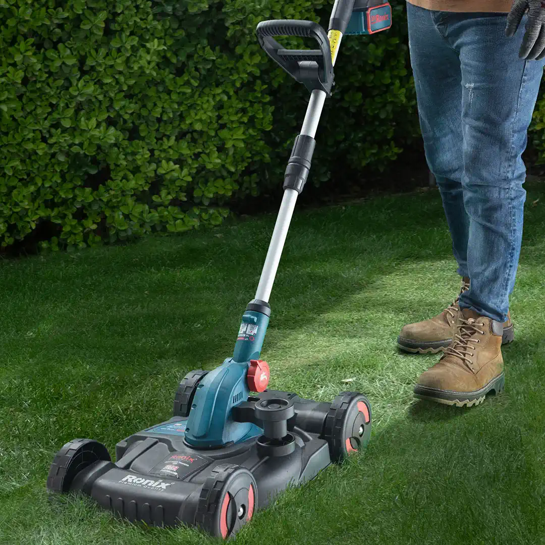 Rasentrimmer auf Rädern – 20 V