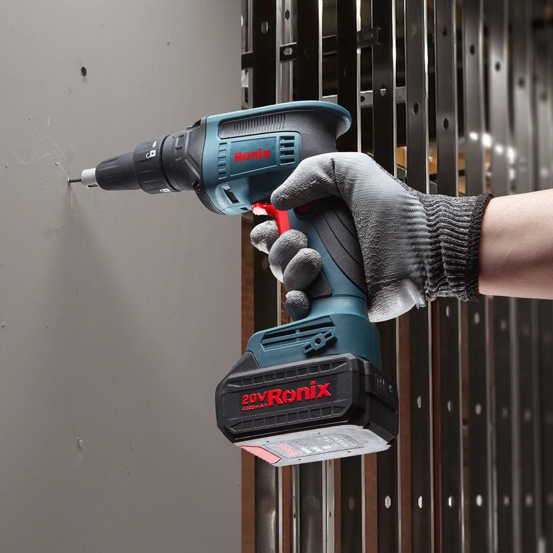 Atornillador Inalámbrico sin Escobillas para Drywall de 20V