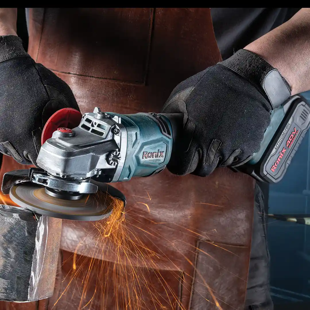 40v Brushless Cordless mini angle grinder kit 125mm