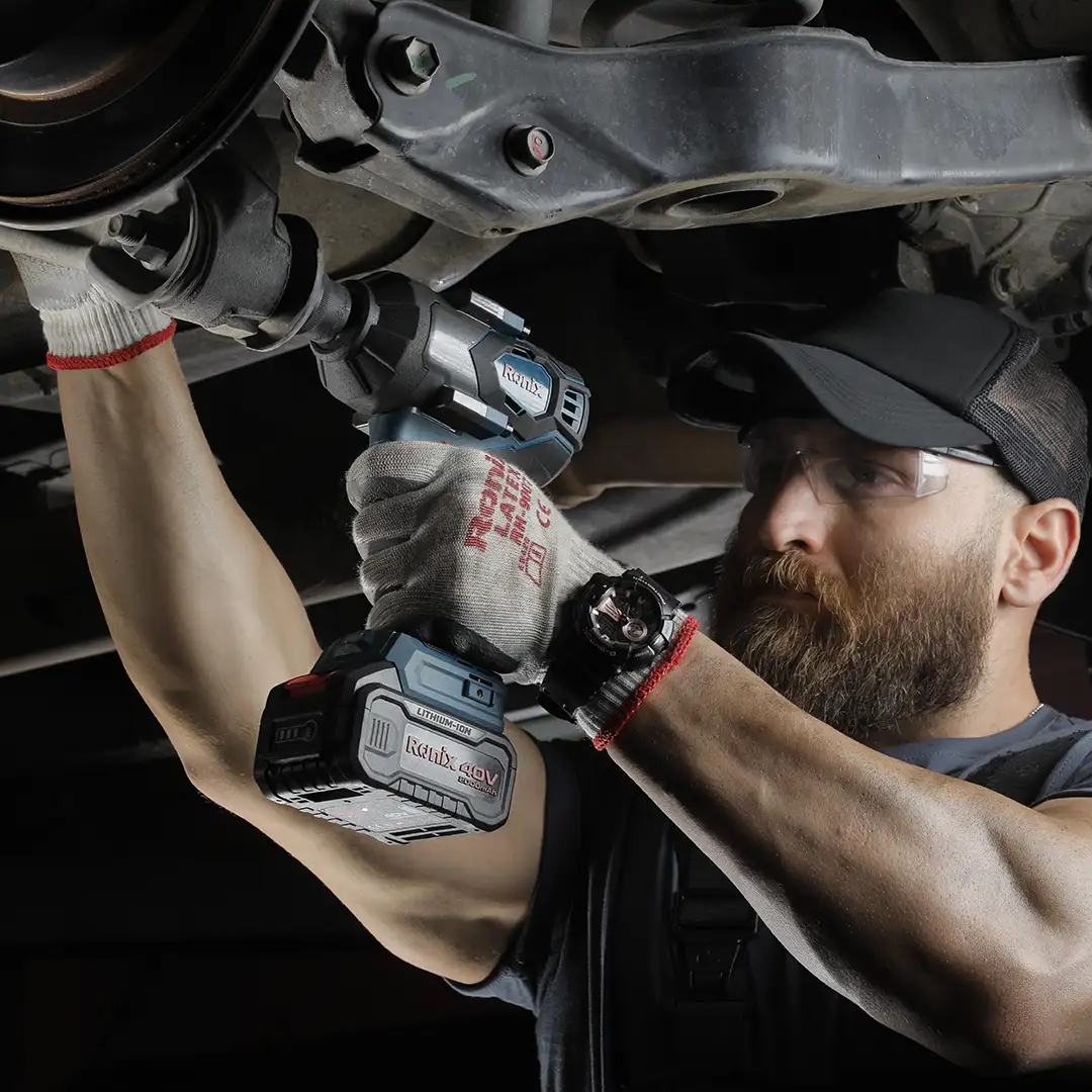 40V Brushless Cordless impact wrench kit 1/2 inch 800N m