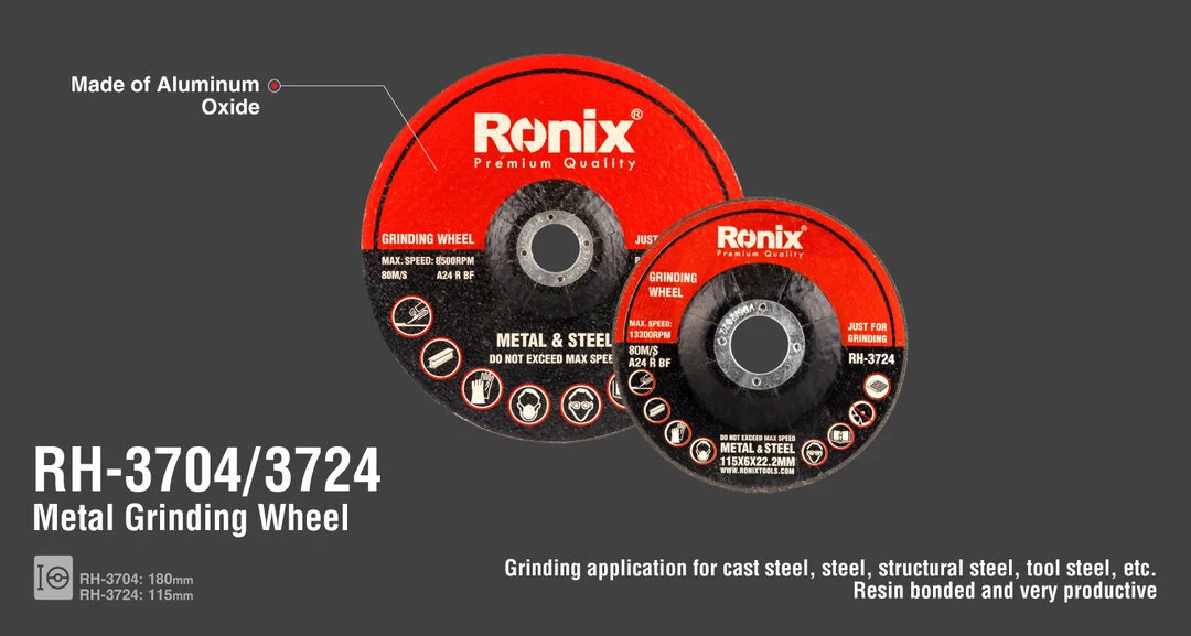 Ronix Grinding Wheel-115*6*22.2mm RH-3724 with information