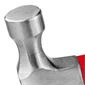 Fiberglass Handle Claw Hammer 500g-2