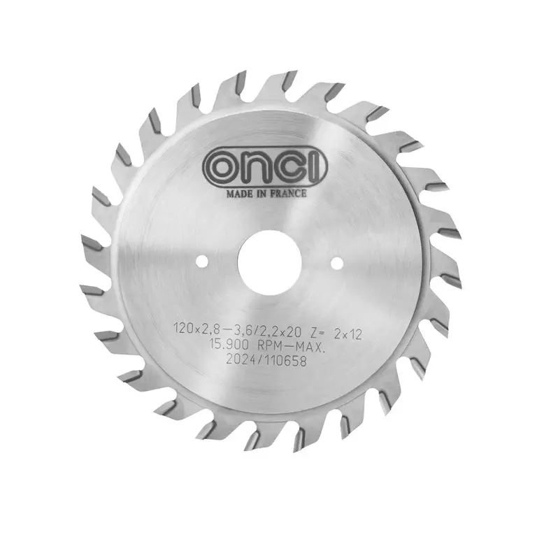 Flat, Circular saw blade 120x2.8-3.6x20x12+12 T