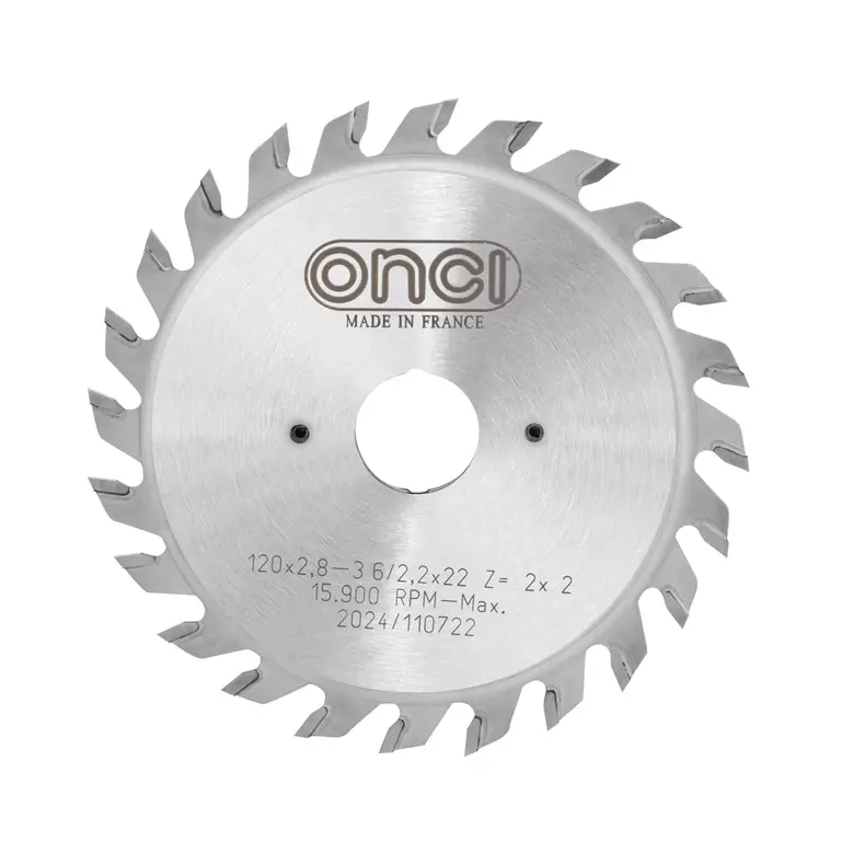 Flat, Circular saw blade 120x2.8-3.6x22x12+12 T