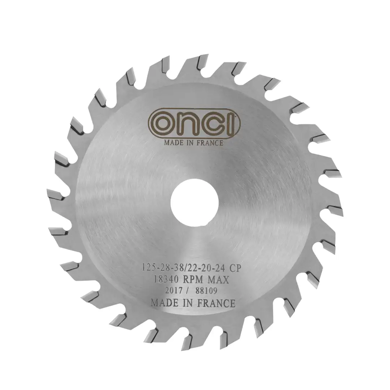 Conical, Circular saw blade 125x2.8-3.8x20x24 T
