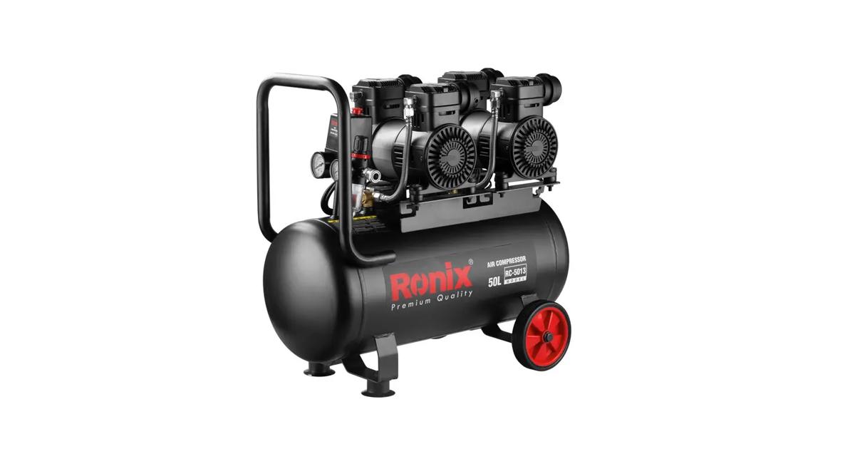 Ronix Model RC-5013 Oil Free Silent 50L Tank Electric Portable Air Compressor