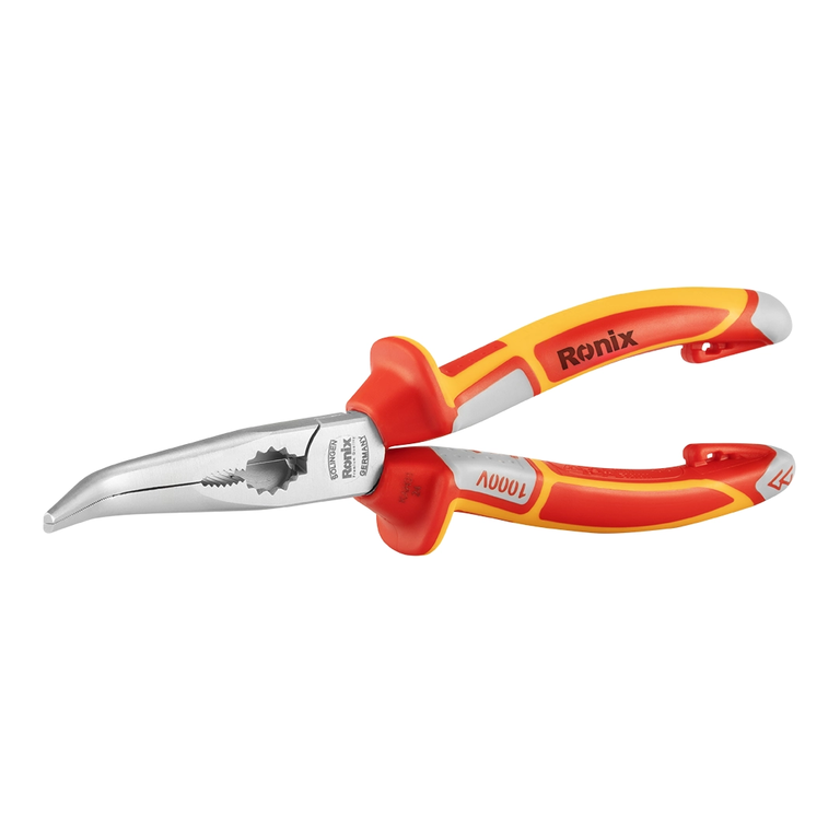 VDE Bent Long Nose Plier 8 inch German