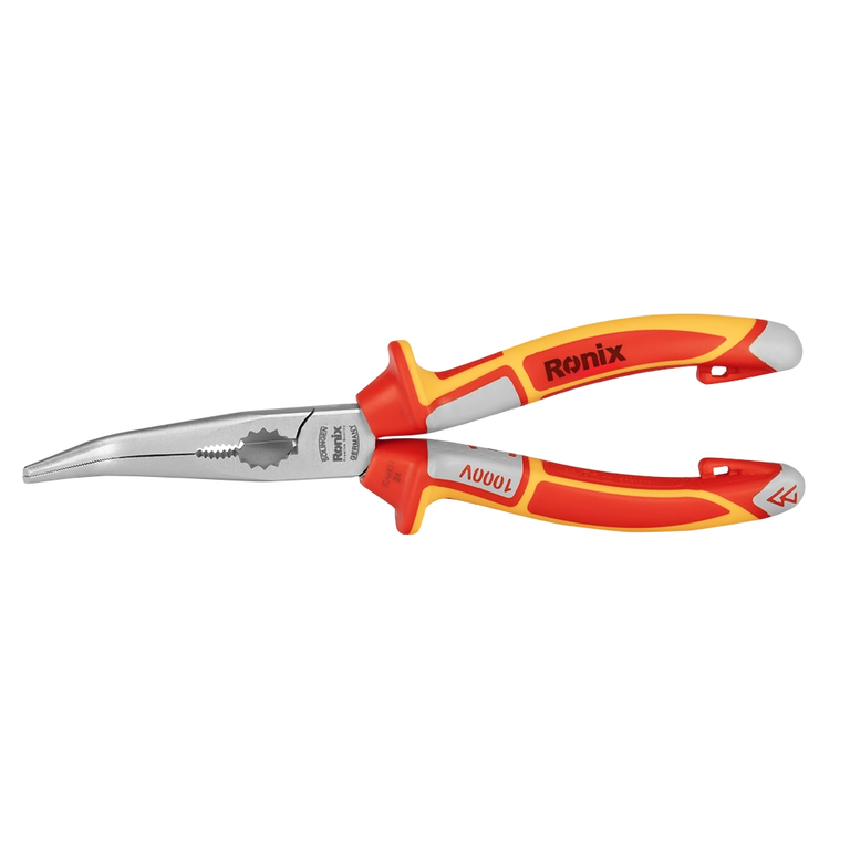 VDE Bent Long Nose Plier 8 inch German