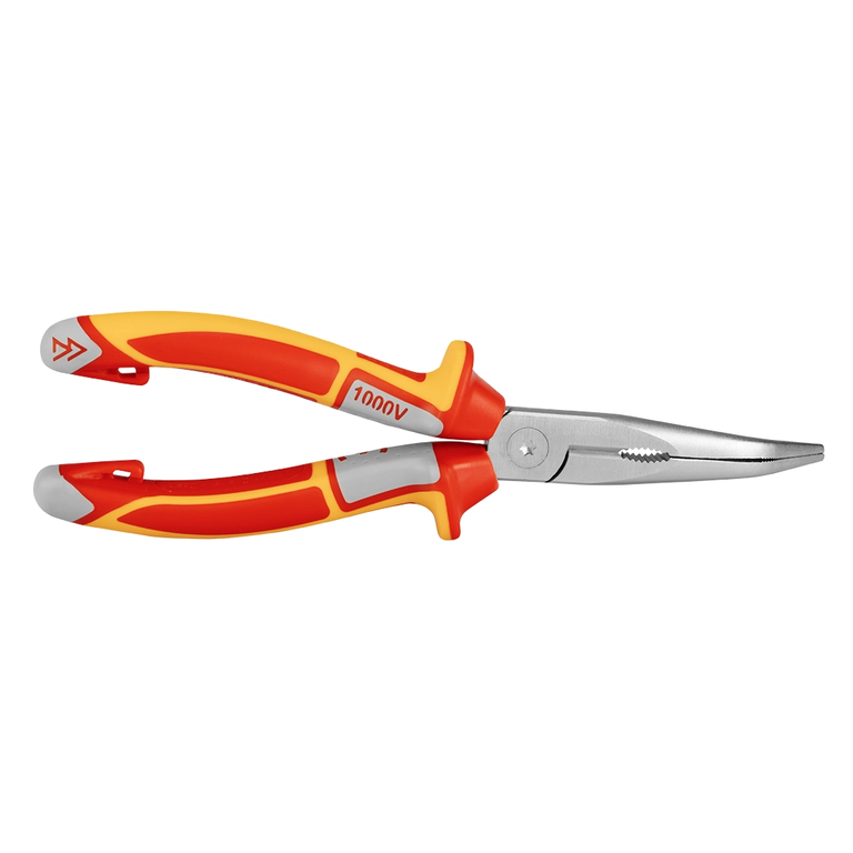 VDE Bent Long Nose Plier 8 inch German