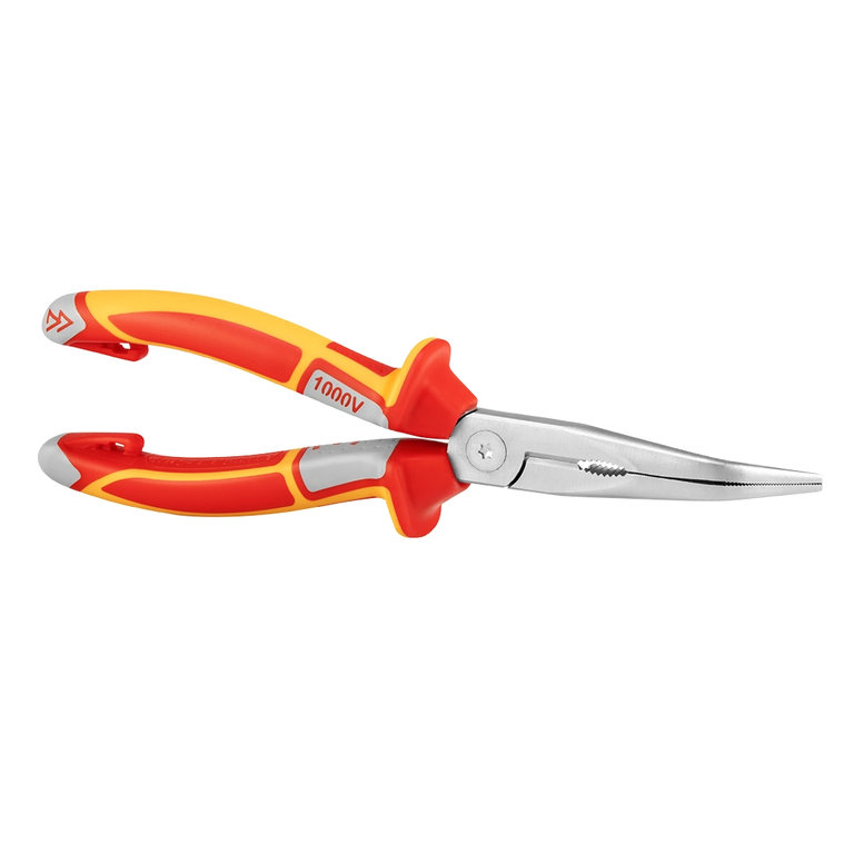 VDE Bent Long Nose Plier 8 inch German