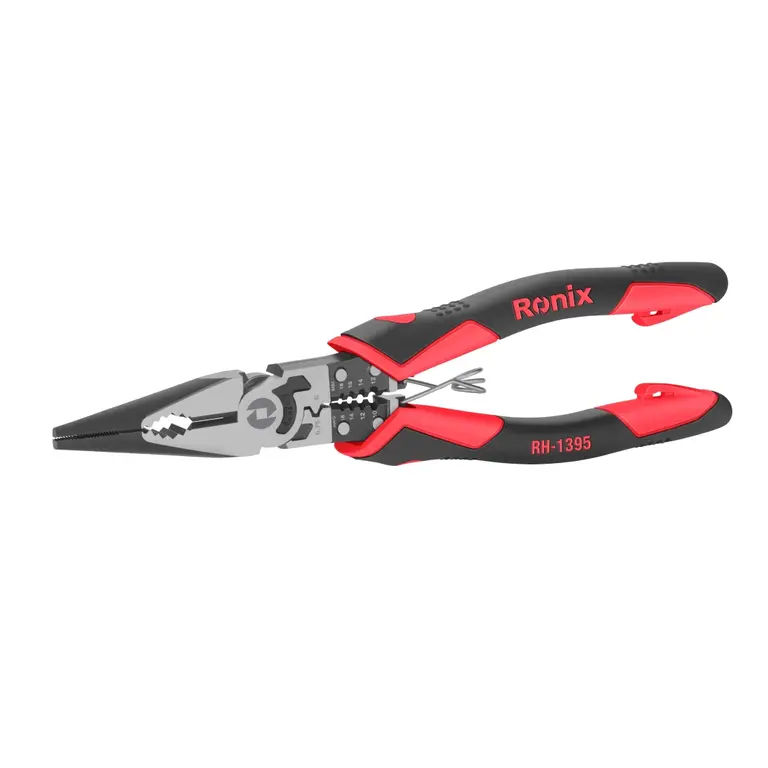 Multi function long nose pliers 8 inch