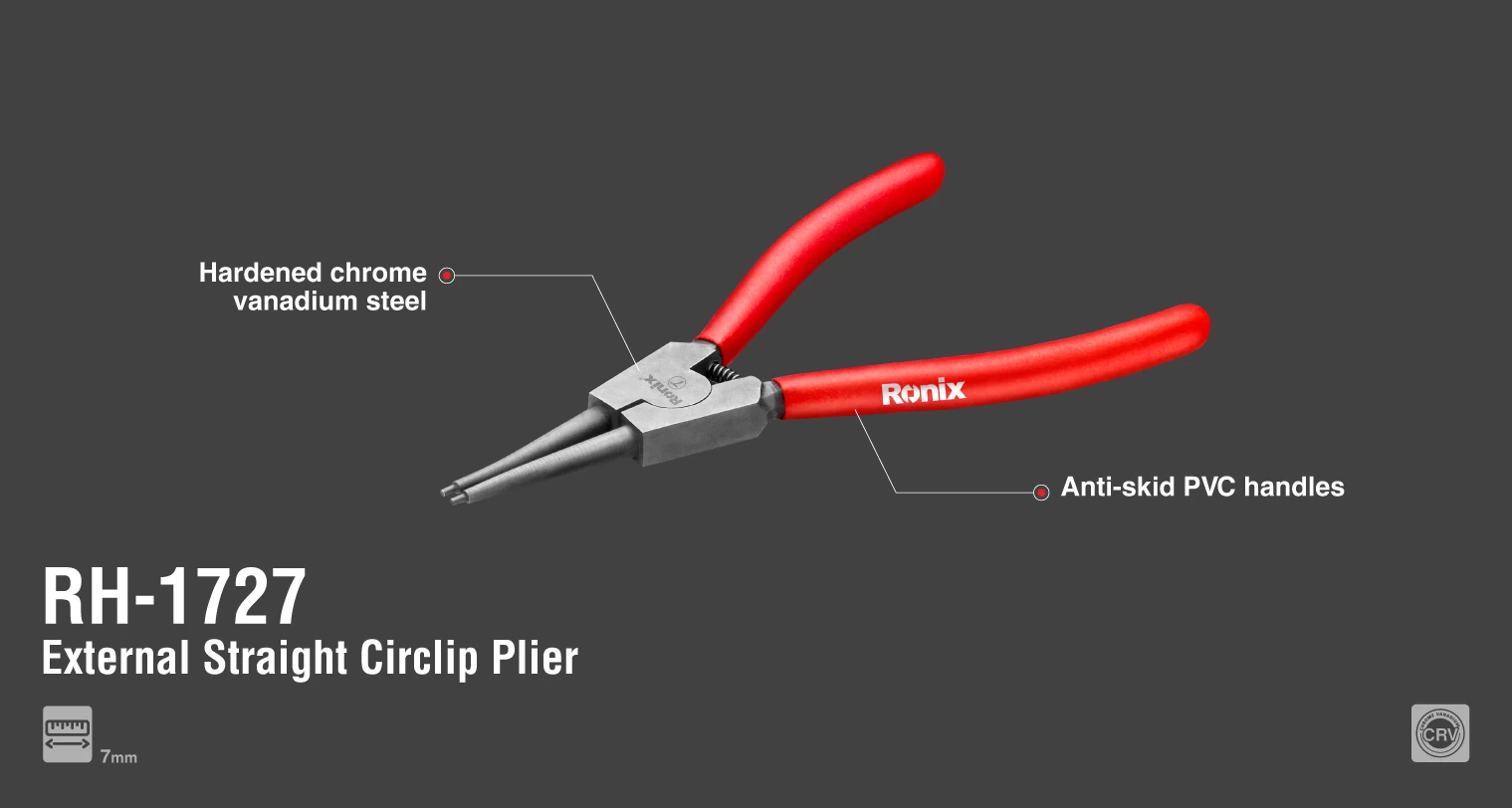 Straight External Circlip Plier 7mm_details