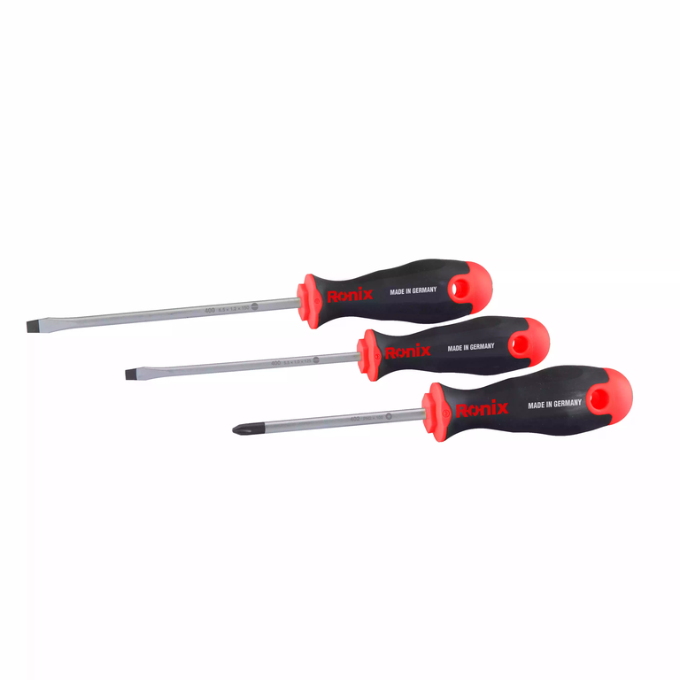 3pcs TPR Handle Screwdriver set German