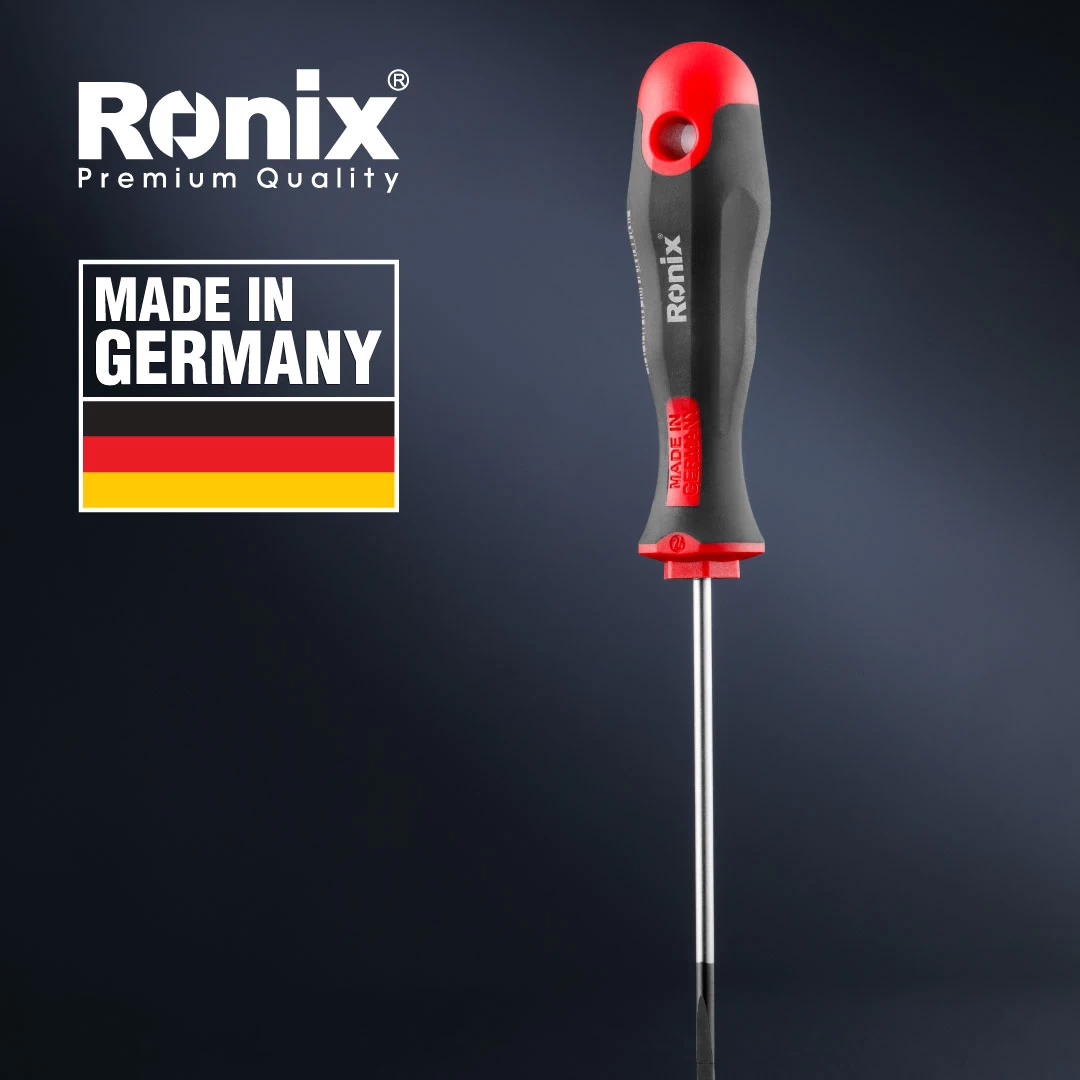 TPR Handle Slotted Screwdriver 3*80 - German