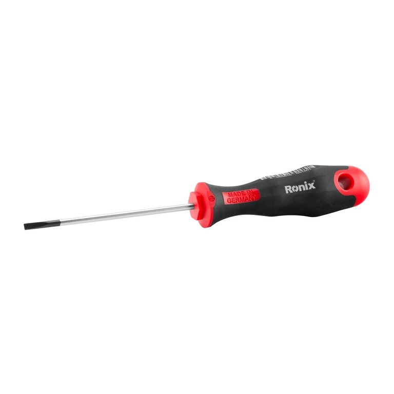 TPR Handle Slotted Screwdriver 3*80 - German