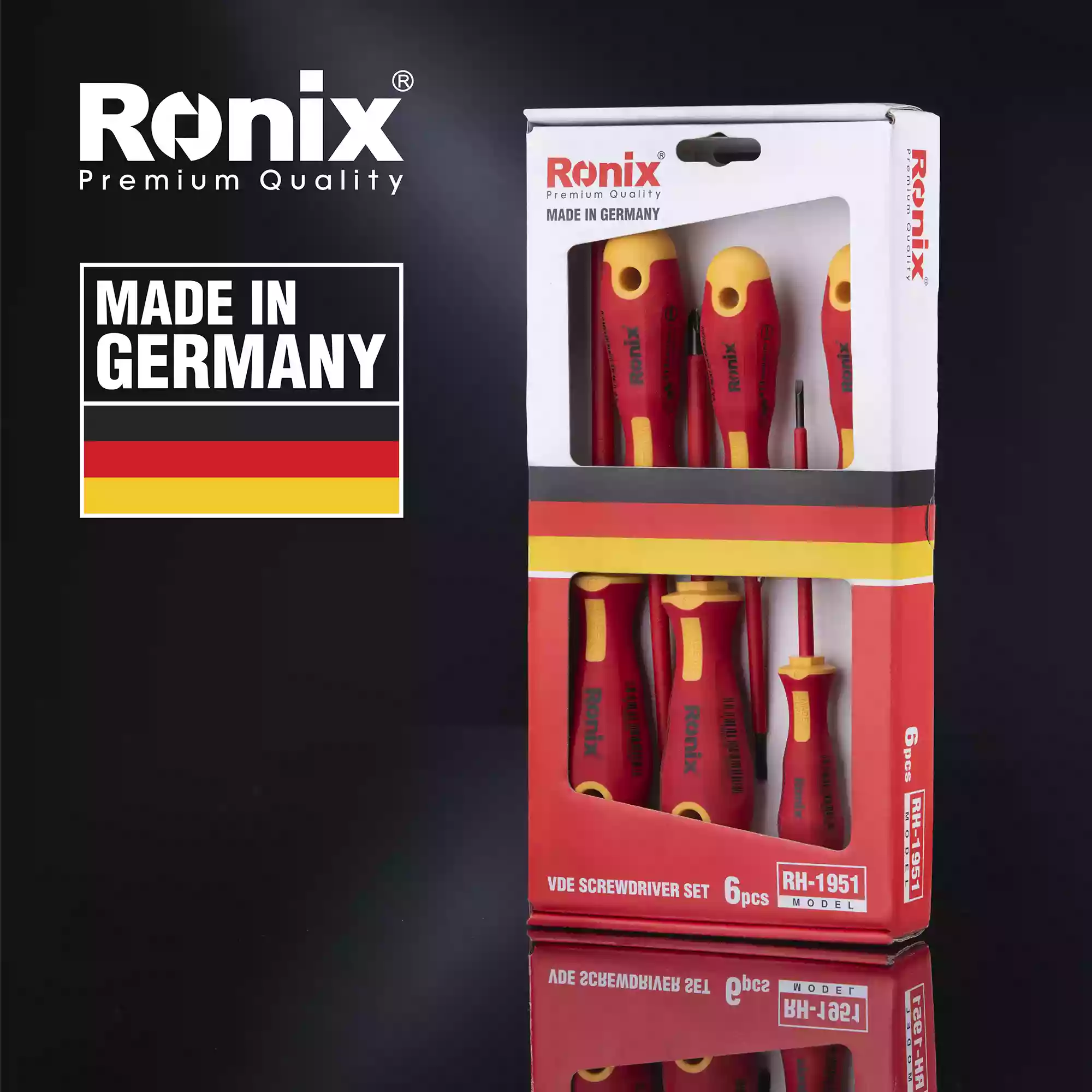 6pcs VDE Screwdriver set - German