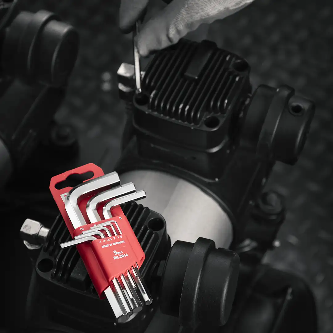 9 teiliges Inbus Schl ssel Set mit kurzem Arm