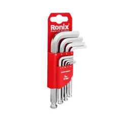 9pcs Short Arm Hex Key set with ballpoint German)