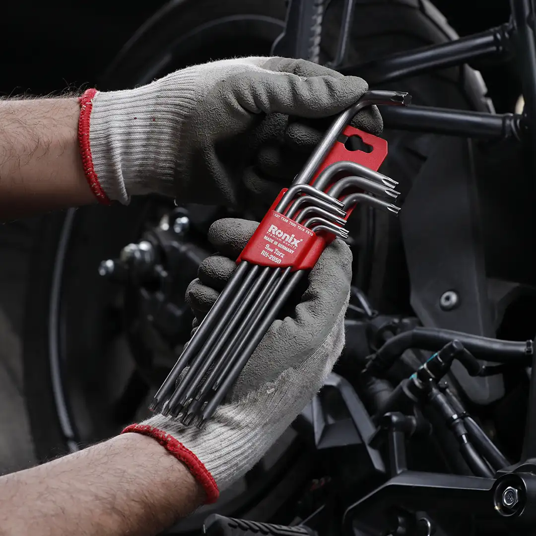 9pcs long Arm Torx Key set German