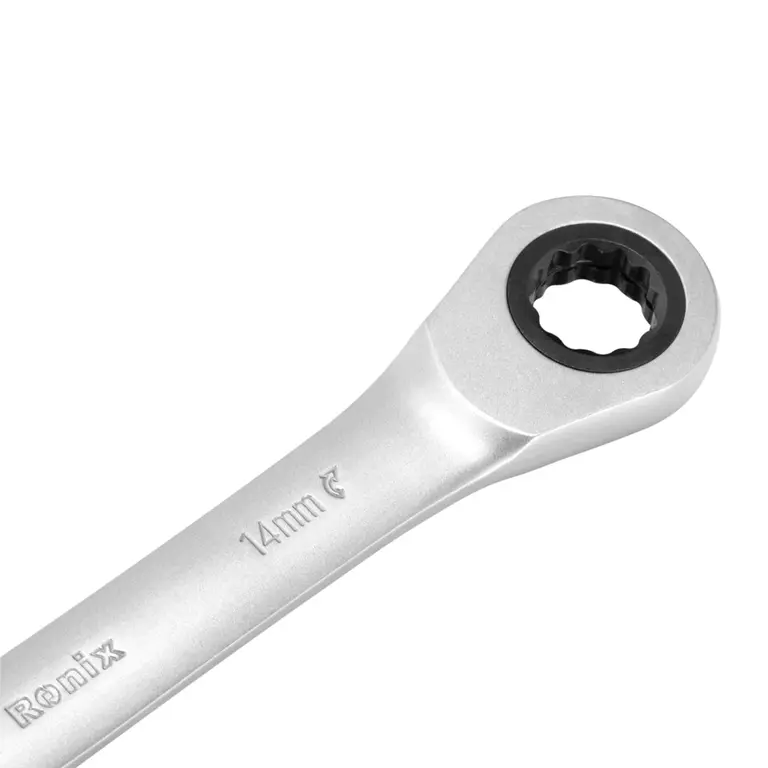 Ronix RH-2170 7-in-1 72-teeth Ratcheting Wrench Set, Cr-V, Sizes 8-19 mm