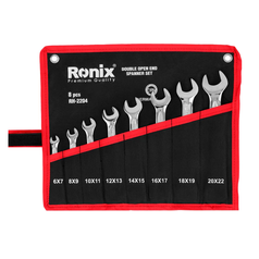 Double open end spanner set 8pcs )