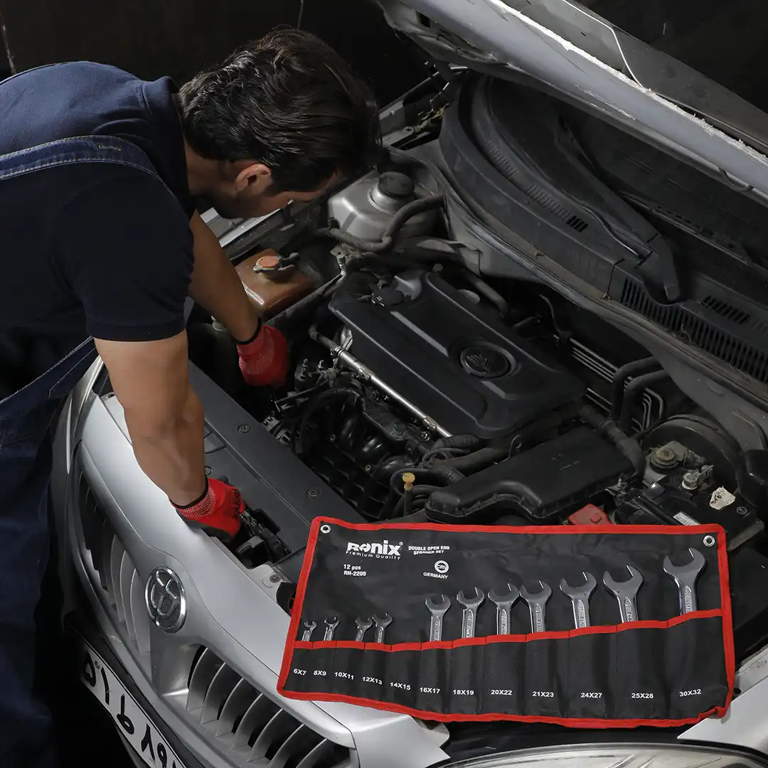 Double open end spanner set 12pcs