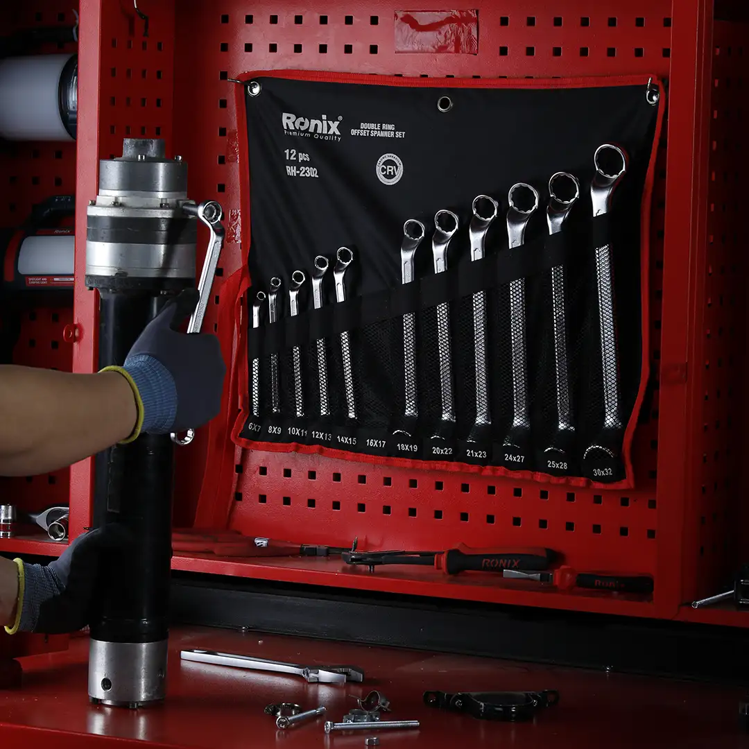 Double Ring offset Spanner set (12pcs)