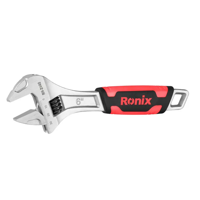 TPR handle adjustable wrench 6 inch