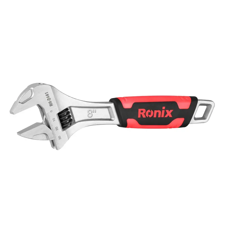 TPR handle adjustable wrench 8 inch