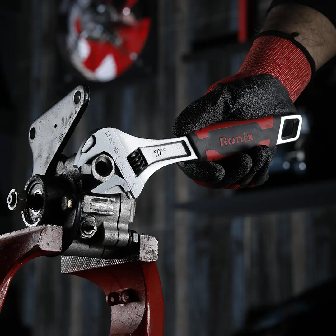 TPR Handle Adjustable Wrench 10Inch