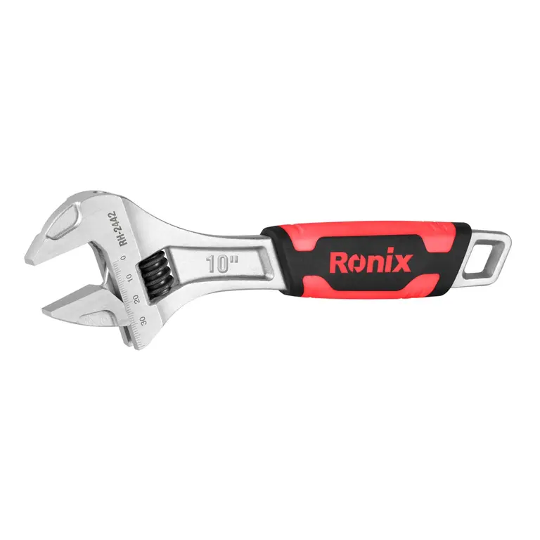 TPR handle adjustable wrench 10 inch