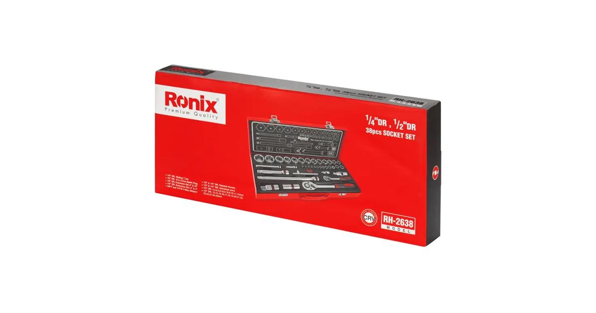 Socket Set, 38 Pcs, Cr-V | 🧰 Ronix Tools