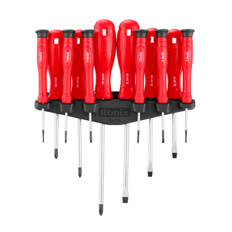 Screwdriver and Precision Screwdriver Set – 12Pcs