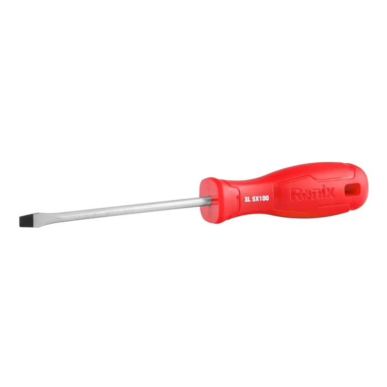 Plastic Handel Slotted Screwdriver 5x100mm-1color