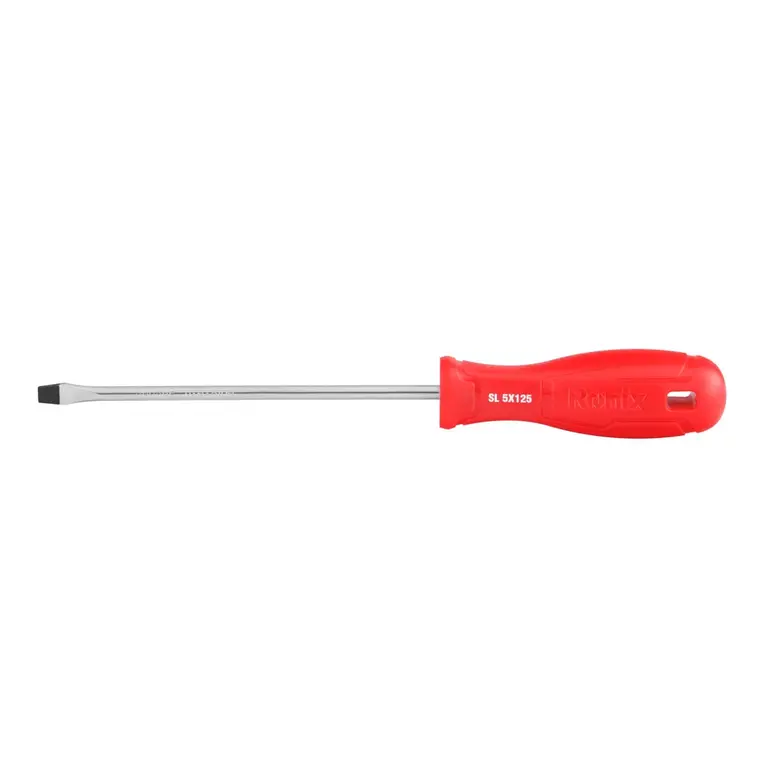 Plastic Handel Slotted Screwdriver 5x125mm