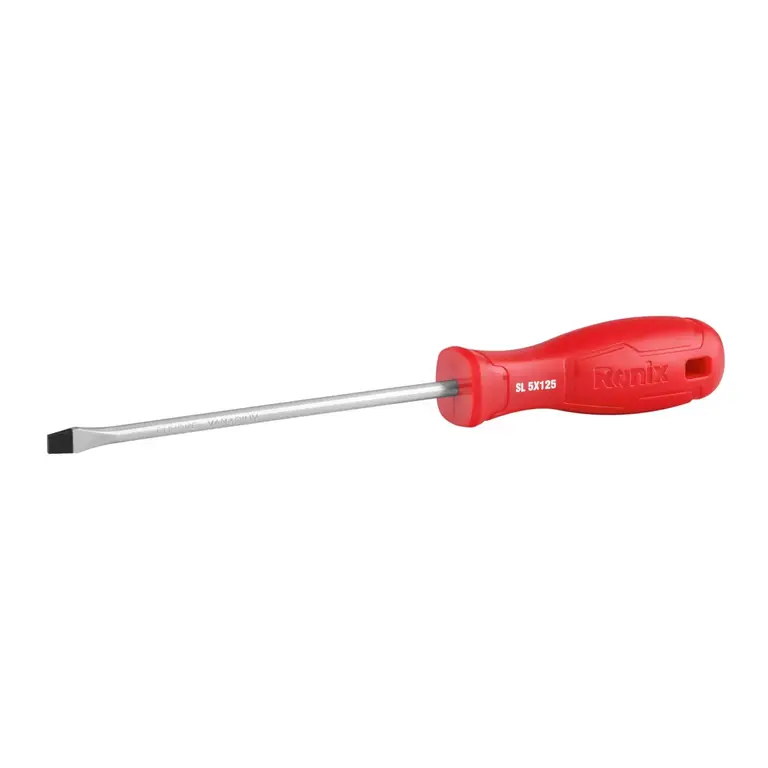 Plastic Handel Slotted Screwdriver 5x125mm