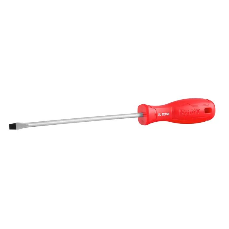 Plastic Handel Slotted Screwdriver 5x150mm-1color