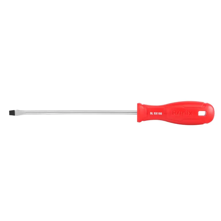 Plastic Handel Slotted Screwdriver 5x150mm-1color