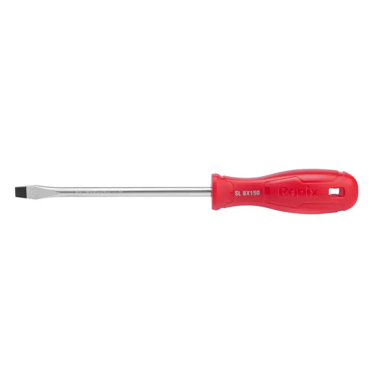 Plastic Handel Slotted Screwdriver 8x150mm-1color