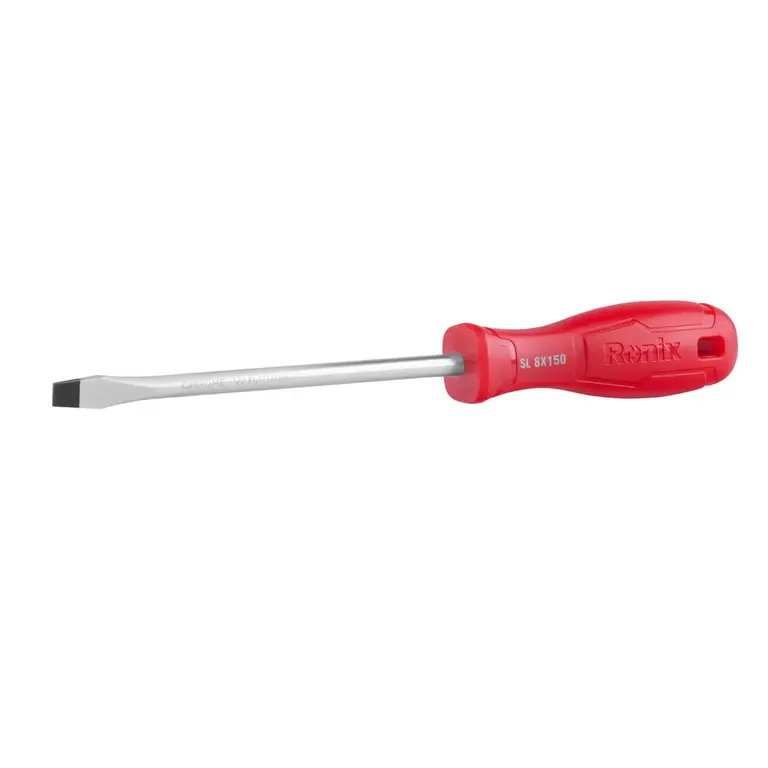 Plastic Handel Slotted Screwdriver 8x150mm-1color