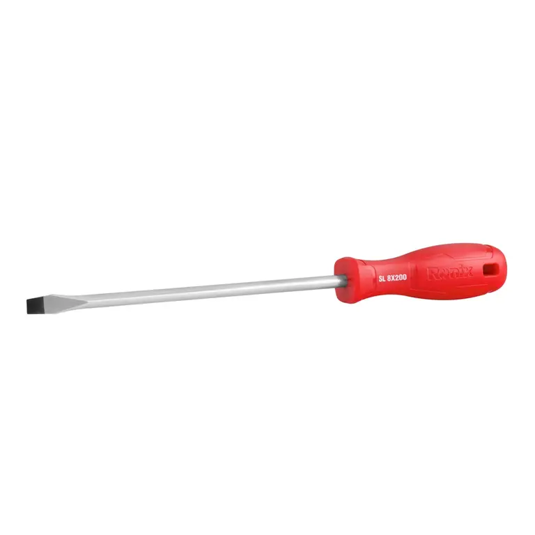 Plastic Handel Slotted Screwdriver 8x200mm-1color