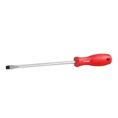 Plastic Handle Slotted Screwdriver 8x200mm-1color)