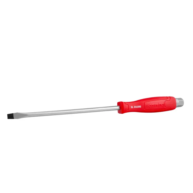 Plastic Handel Slotted Hammer Screwdriver 8x200mm