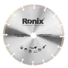 Granite Cutting Disk ⌀230 with 7mm segment Height General View